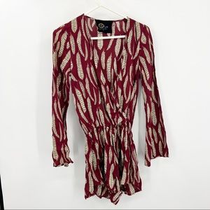 Planet Blue Life Red Romper XS